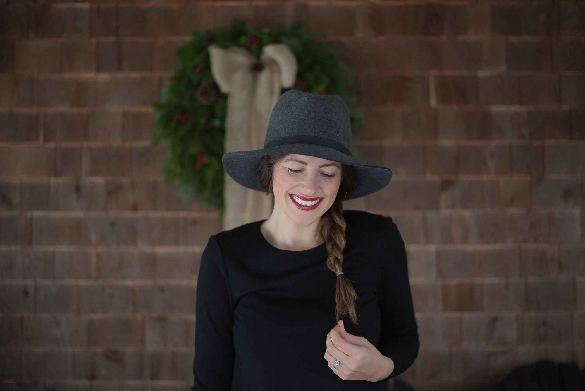 How-to Style a Hat with Long Brown Hair - GIGI PIP