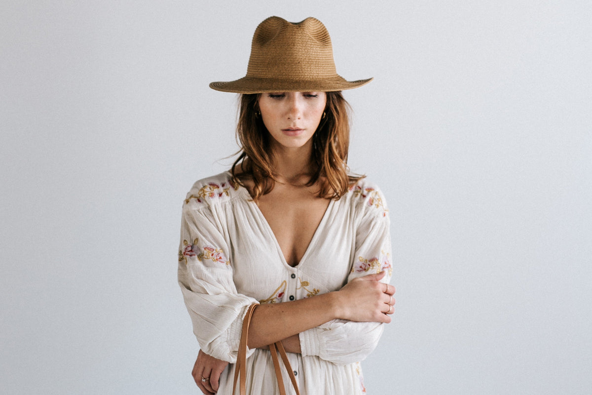 Gigi Pip Faye Short Natural Straw Boater Brim Hat Blog_Cover_template_1a54ffc7-  main image 2