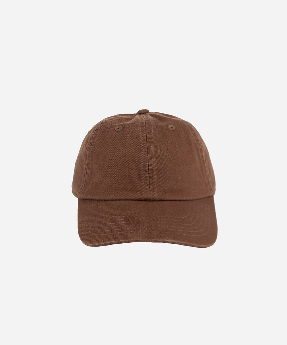 A chocolate colored ball cap on a white background #color_chocolate