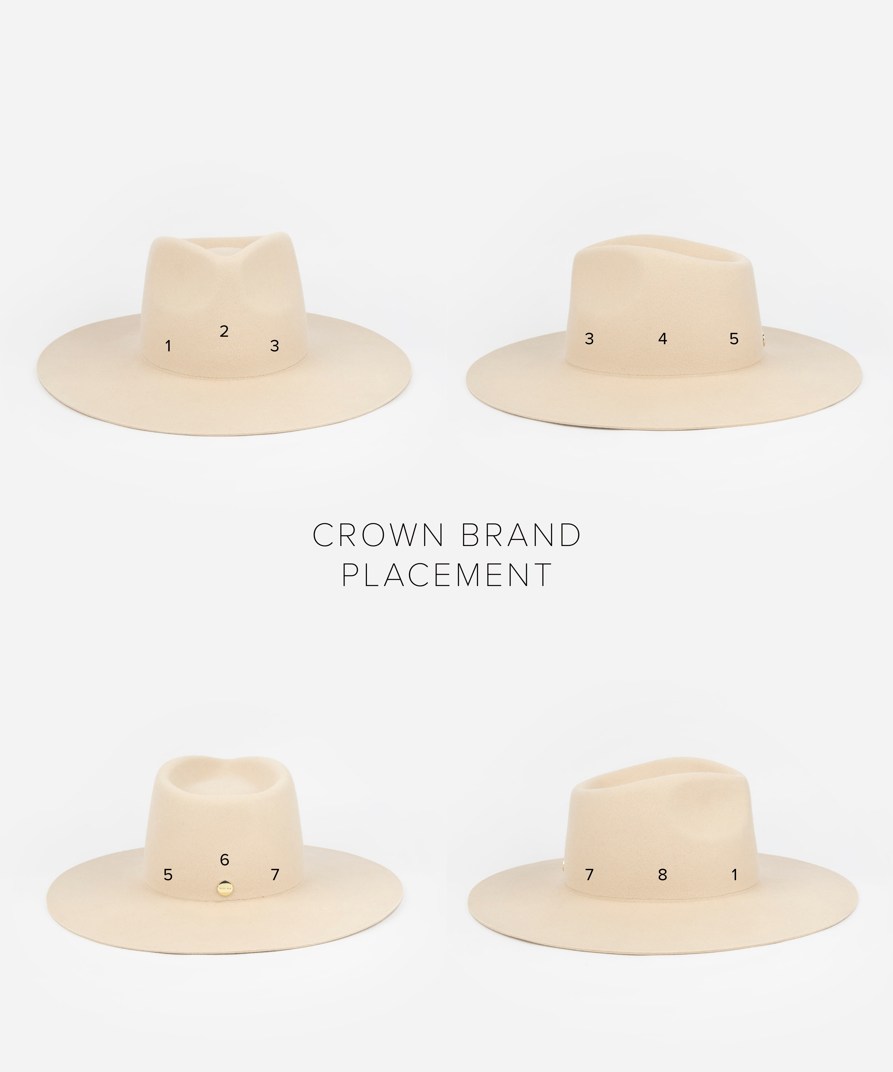 Crown Placement Hat Branding Symbols