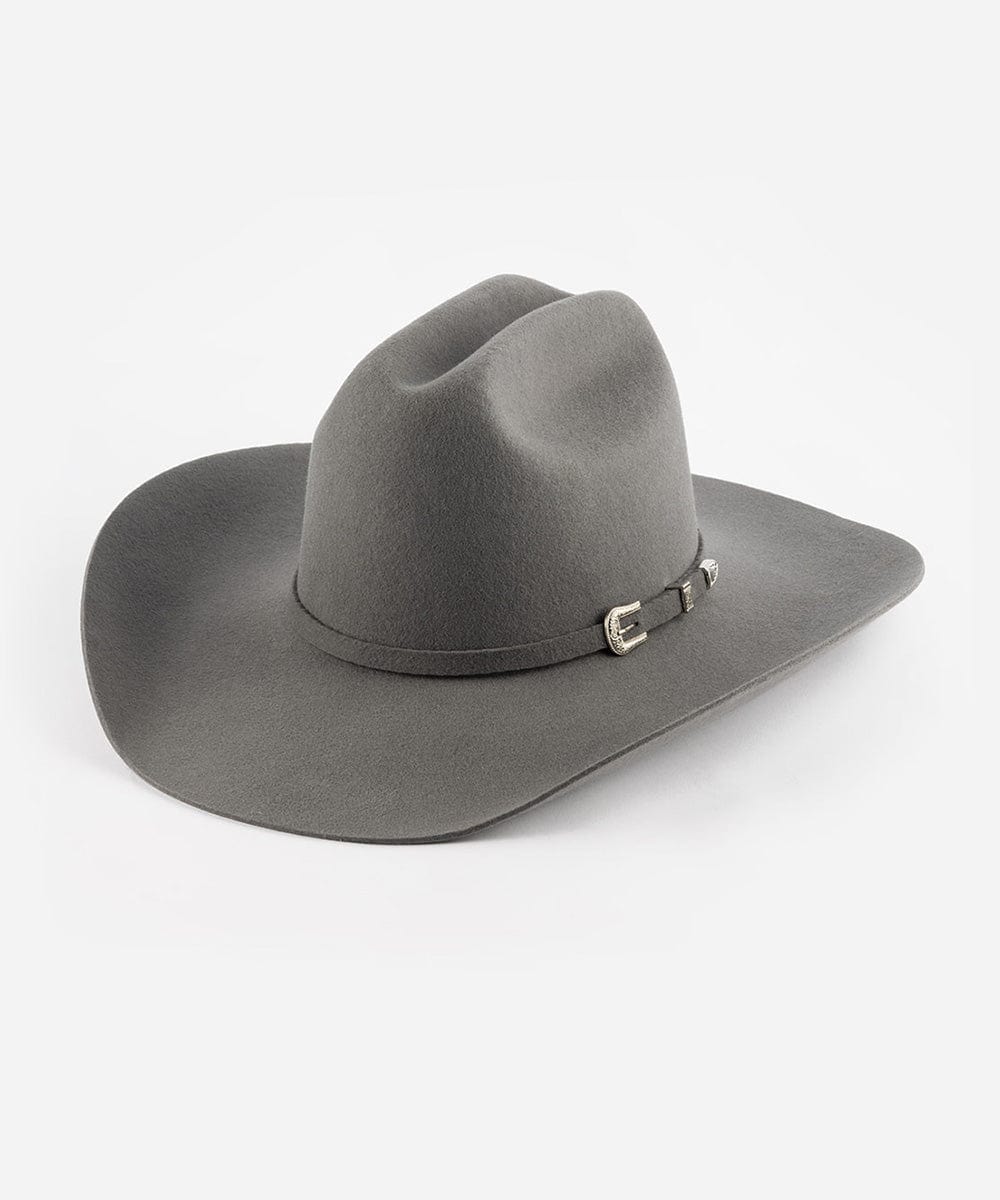 A limited edition stone colored cowboy hat with a hat band, a wide brim and a true western cattleman crown. #color_limited edition stone