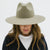 Gigi Pip felt hats for women - Emma Wide Brim Fedora - classic fedora crown with a stiff, a-line brim [sage]