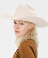 Gigi Pip felt hats for women - Teddy Cattleman - 100% australian wool classic cattleman crown with a wide upturned brim [cream]