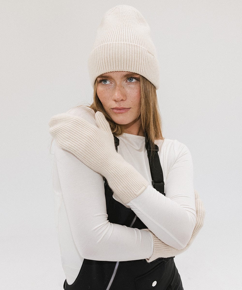 Nina Knit Beanie + Mitten Set - GIGI PIP #color_cream