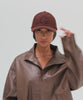 Gigi Pip ball caps for women - Carson Felt Ball Cap - 100% wool felt ball cap featuring a chenille patch G on the front + a semi-relaxed shape that's inspired by vintage dad caps [brown]