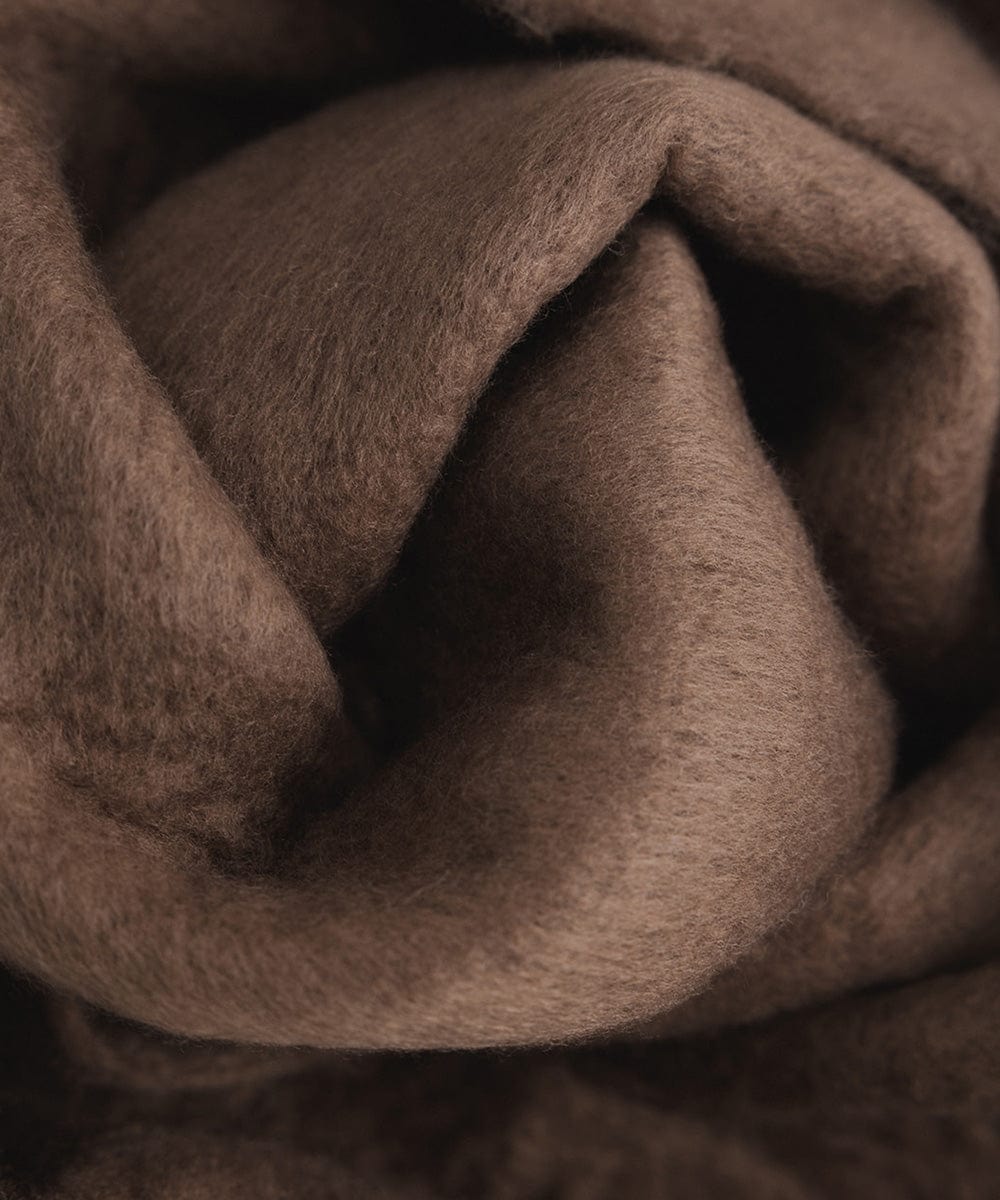 A brown oversized knit scarf #color_brown