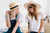 Women with Gigi Pip straw hats