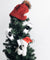 Christmas tree with beanie on top