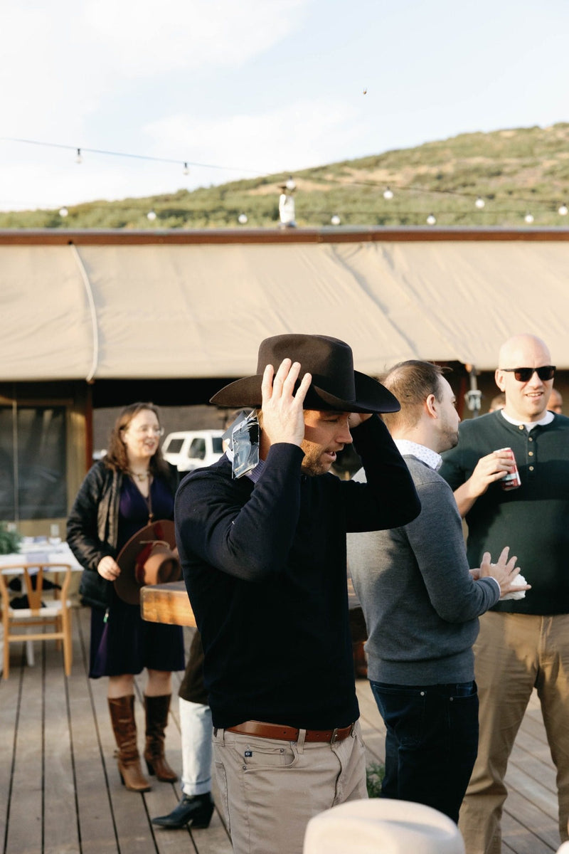 Custom Hat Bar Event for Plaid's Corporate Offsite at Blue Sky Lodge