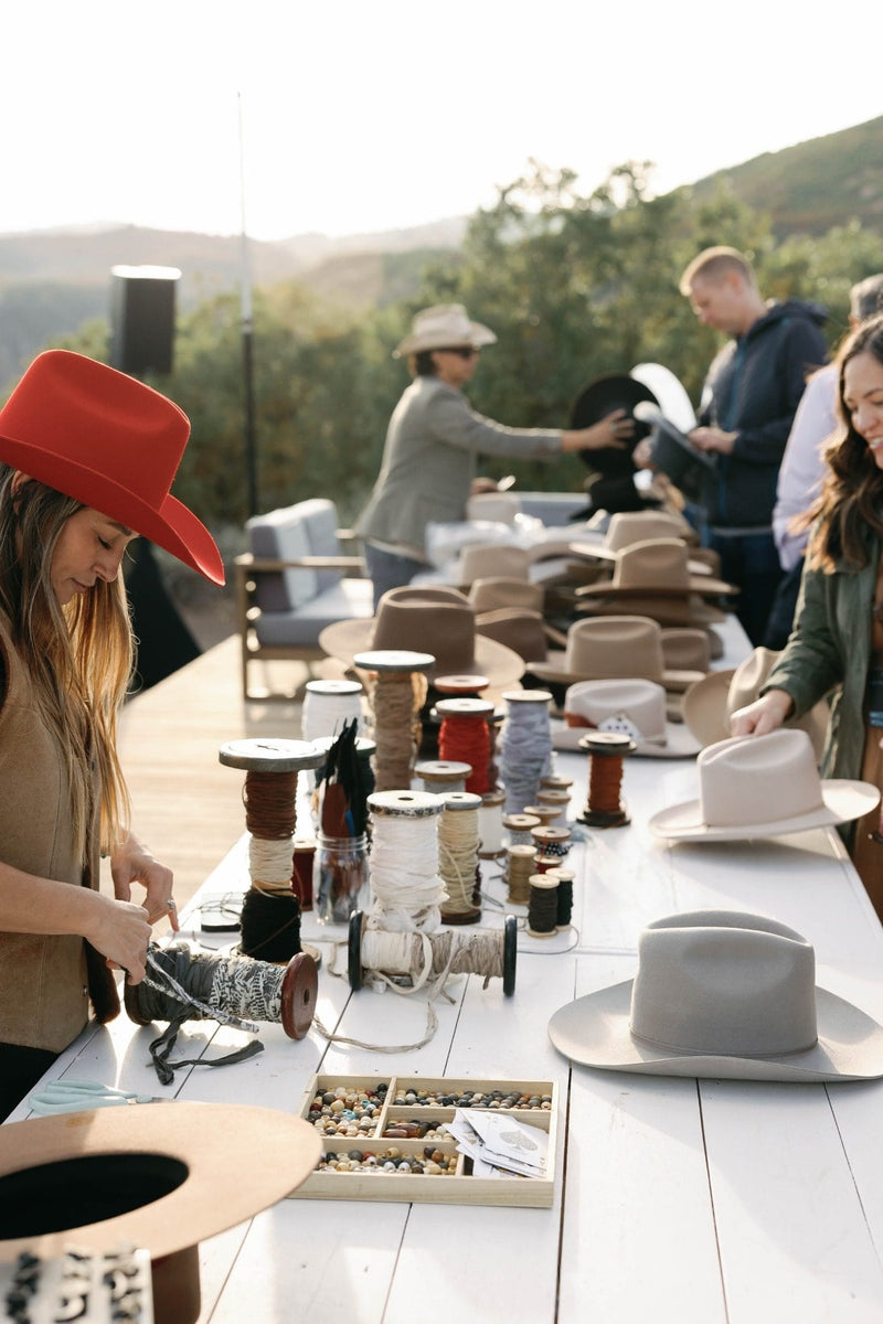 Custom Hat Bar Event for Plaid's Corporate Offsite at Blue Sky Lodge
