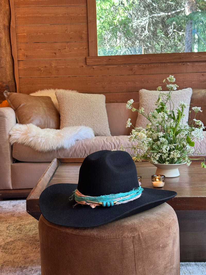 Luxury Wedding Welcome Dinner Hat Bar Event at Lone Mountain Ranch