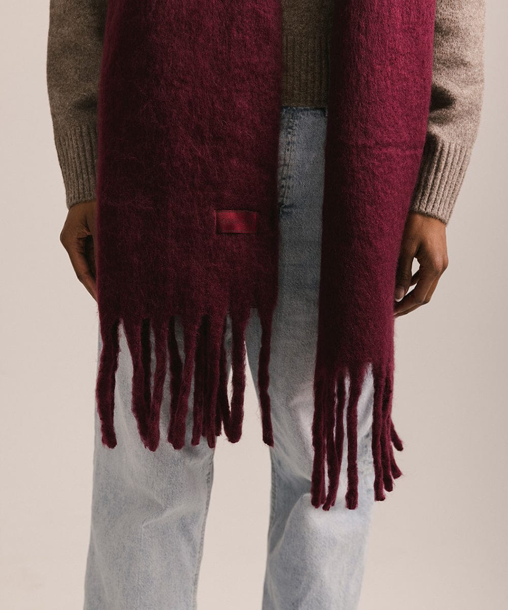 Mik Oversized Scarf | Soft Chunky Knit Blanket Scarf