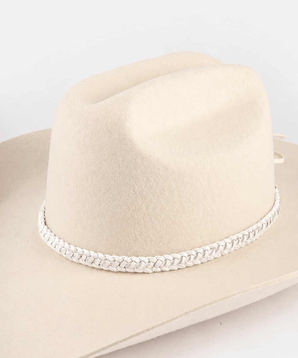 Fishtail Braided Leather Band For Felt Hats Gigi Pip