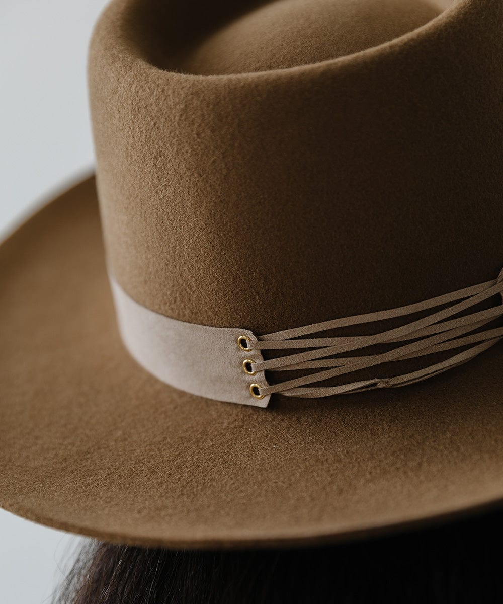 Taupe Gigi Pip hat Gigi Pip Trucker Hat | Classic Canvas Trucker Hat main image 4