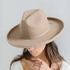 Gigi Pip hat bands + trims for women's hats - Triple Strand Band - triple strand rope band made from waxed cotton, featuring a tie knot in the back with rope tails used to tighten the band around the crown of your hat [light grey]