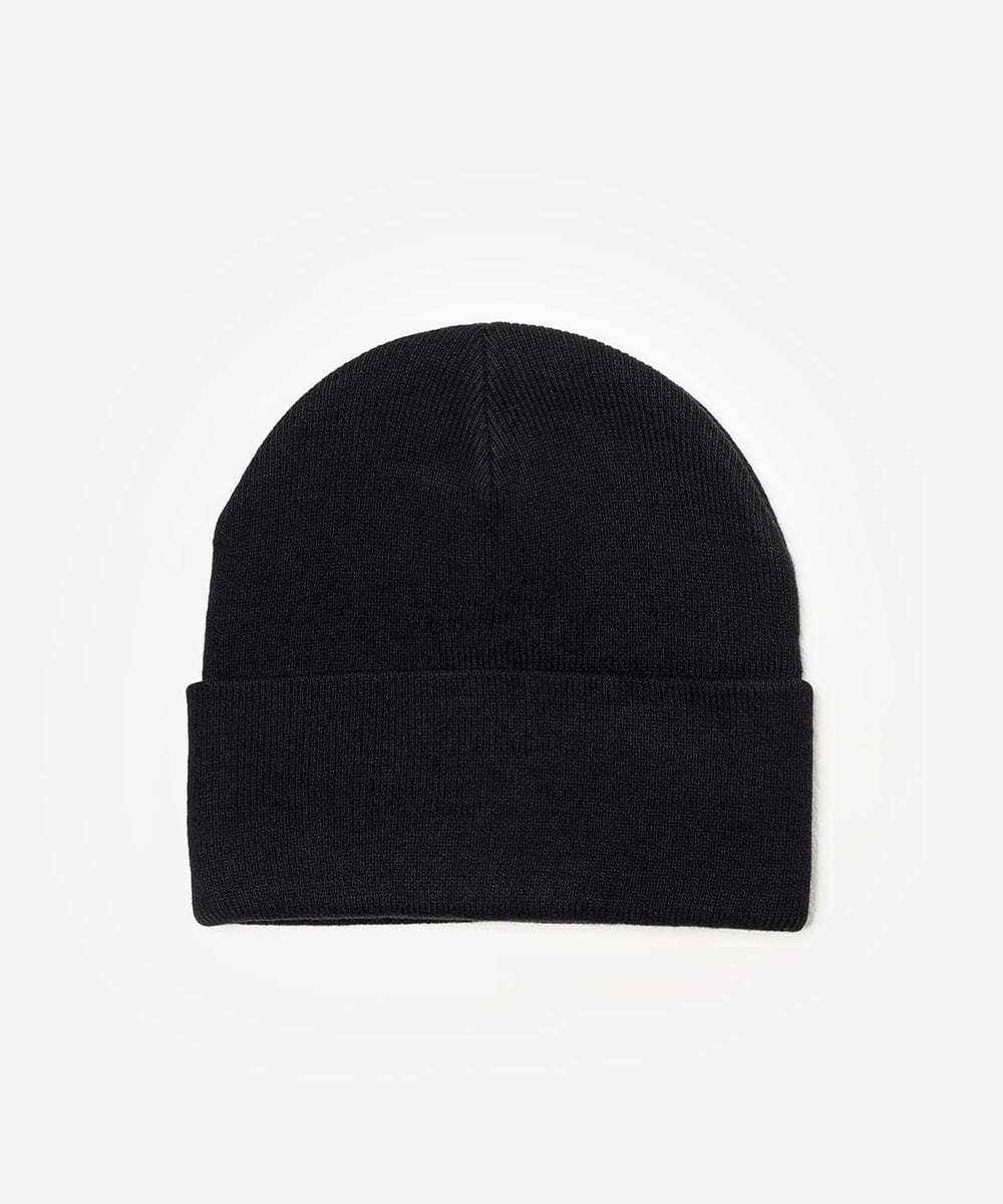 Black beanie on a white background #color_black