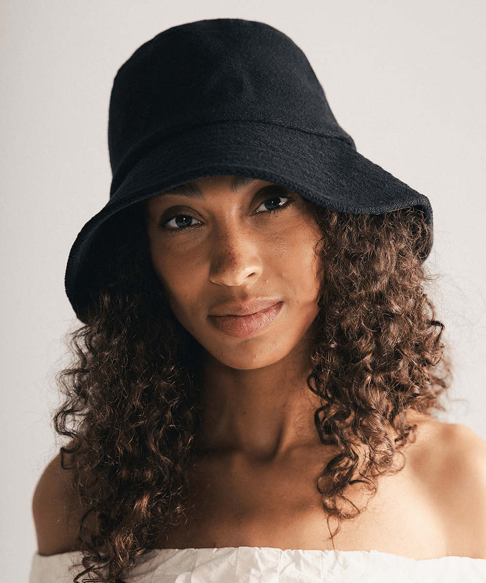 Blair Terry Women's Packable Bucket Hat Terry Cloth Butter Yellow