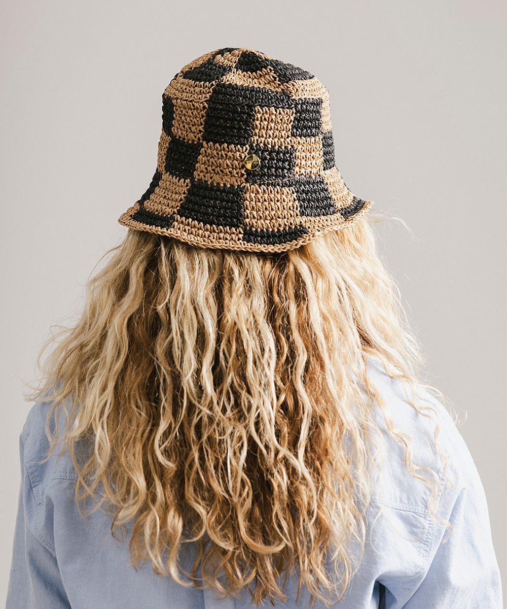 Sal Packable Bucket Hat Women's Crochet Travel Bucket Hat