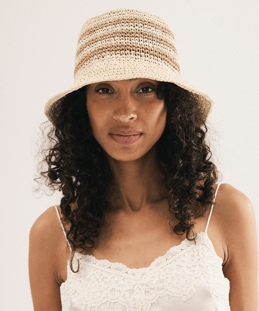 Sal Packable Bucket Hat | Women's Crochet Travel Bucket Hat