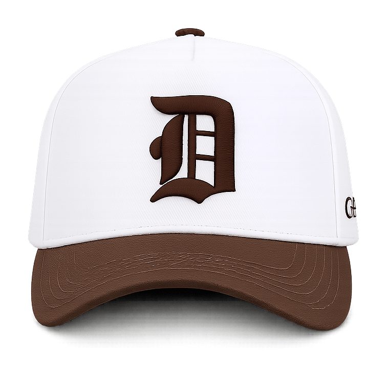Davis D Bright White Snapback - Regular Fit