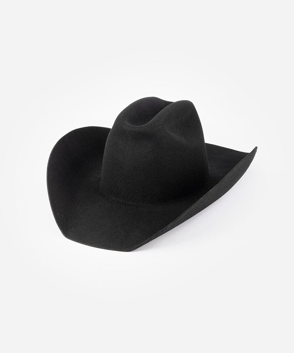 Black cowboy hat on a white background #color_black