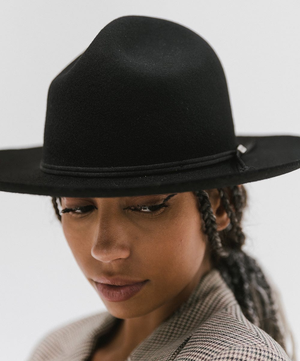 Camille Campaign Crown Black Hats For Women Ladies Hats Gigi Pip display picture 3