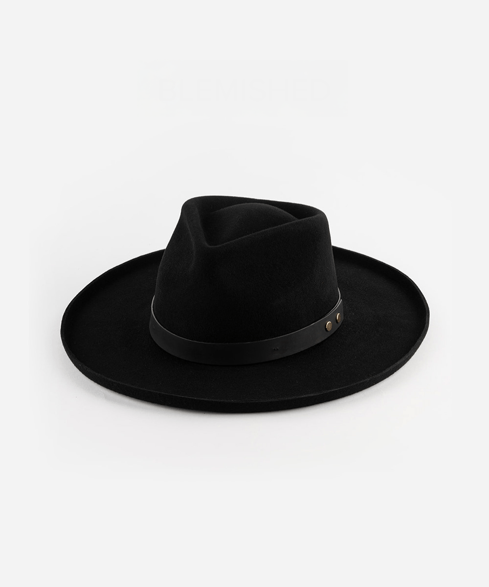 Luca Pencil Brim Fedora Women's Wide Brim Felt Fedora Hat