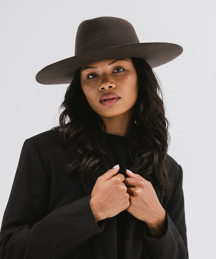 100% Wool Triangle Crown Hat main image 0