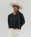 Gigi Pip felt hats for women - Dakota Triangle Crown - stiff, flat wide brim [cream]