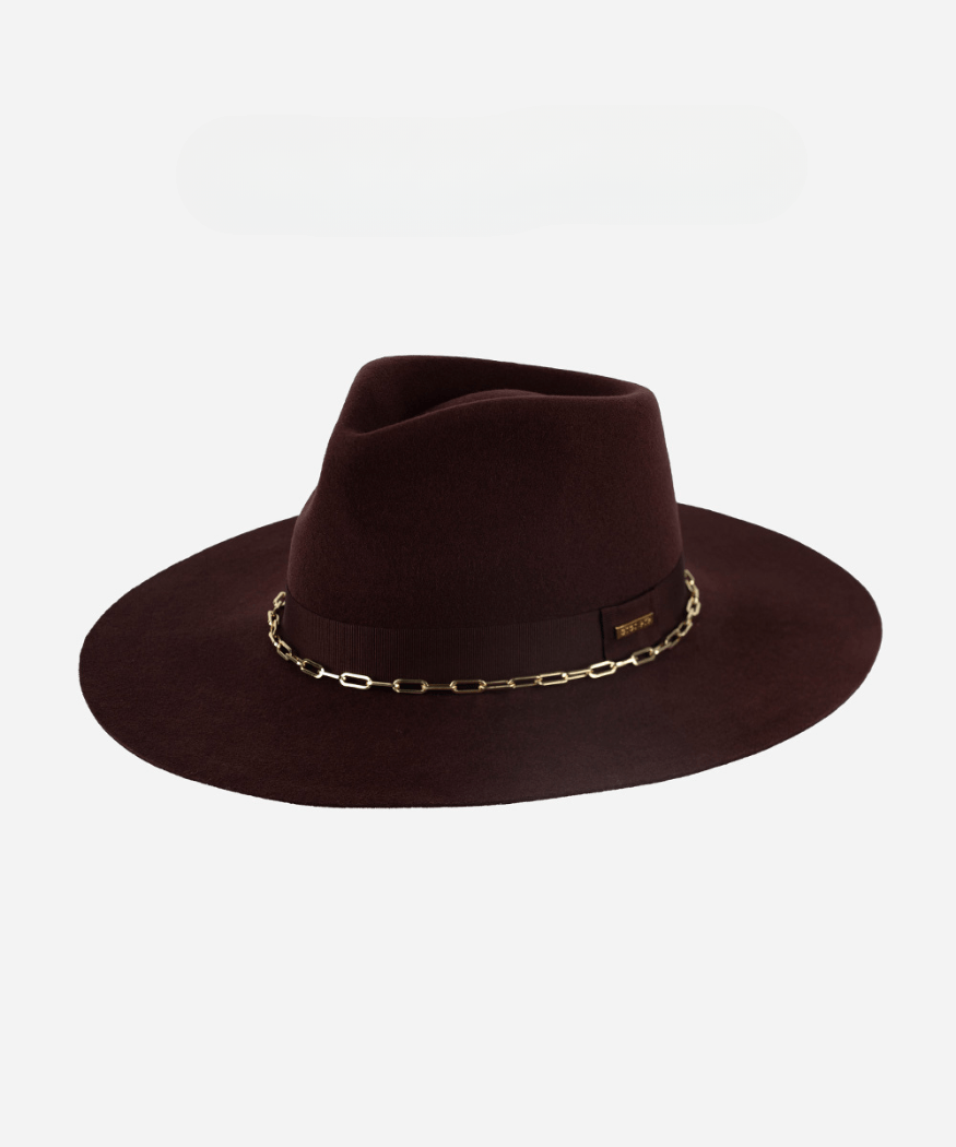 Raine Wide Brim Women's Fedora Hat Felt Western Hat For Ladies