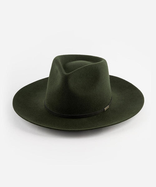 Rowan Wide Brim Fedora Women's Felt Teardrop Fedora Hat