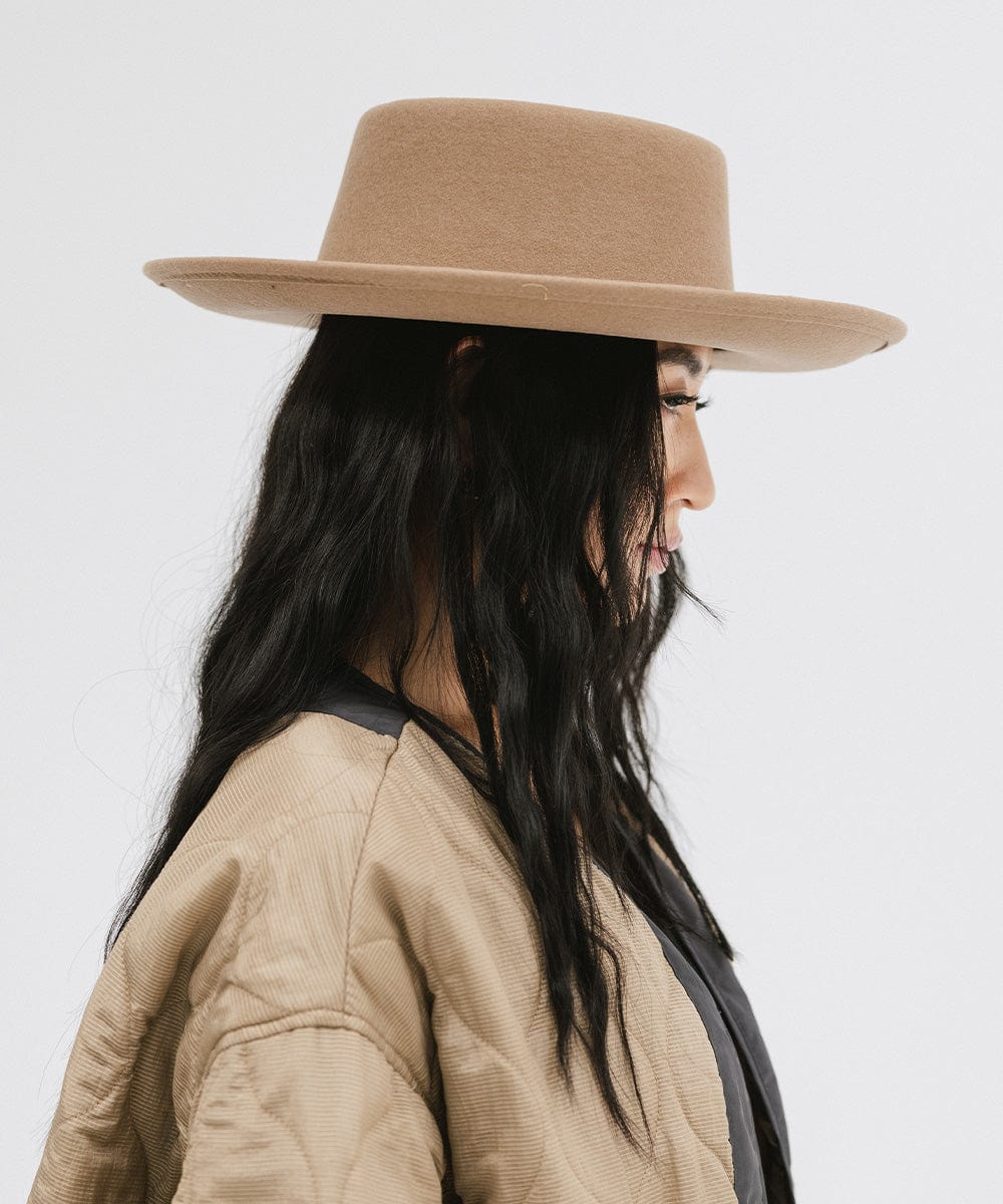 Ginger Women's Gambler Hat Felt Hat Church Hat GIGI PIP