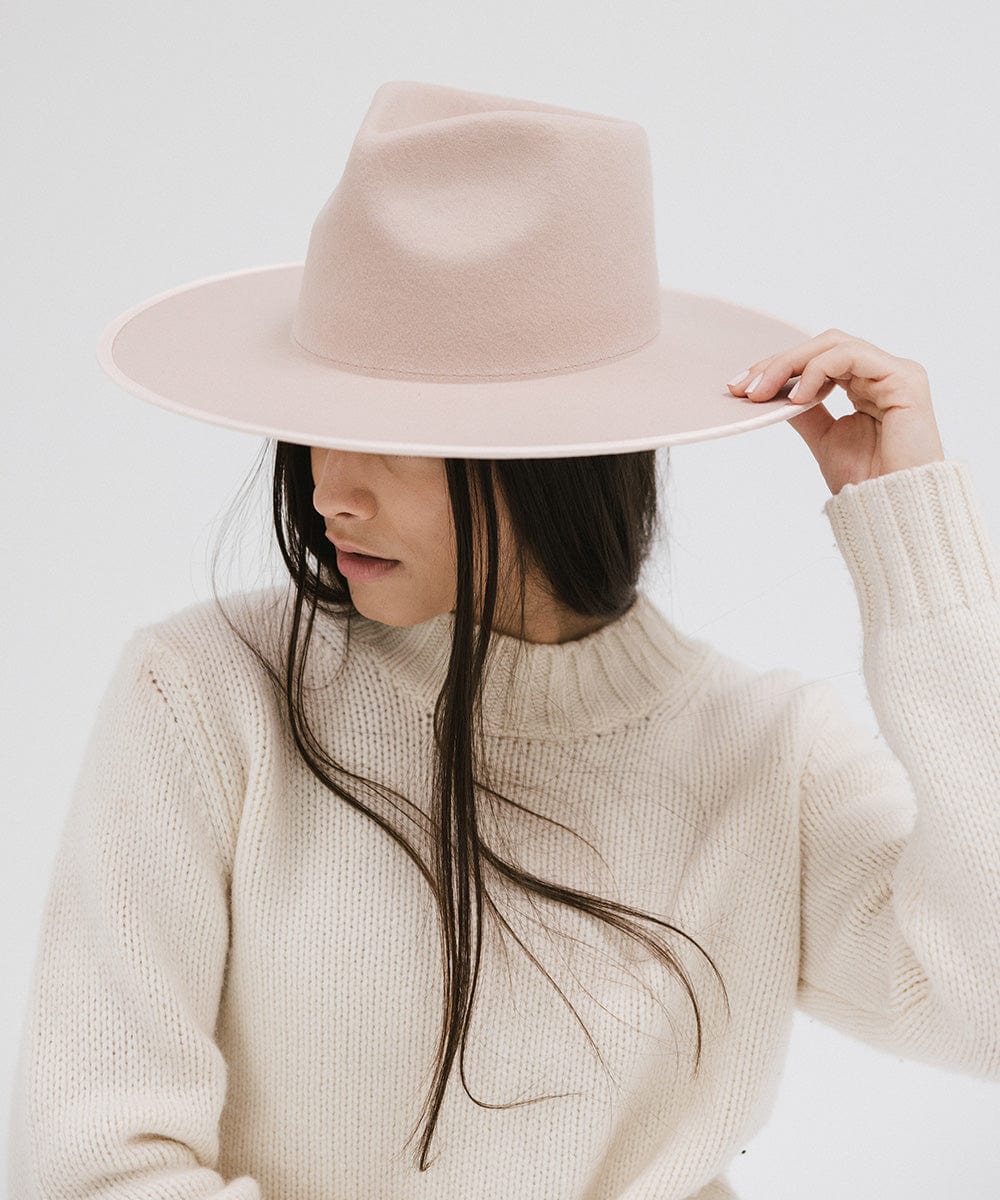 Ivy Wide Brim Fedora Hat Women Wool Hats For Women Pink Hats Gigi Pip
