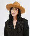Gigi Pip felt hats for women - Maude Pencil Brim - curved crown with a stiff, wide brim with pencil rolled up edge [cinnamon]