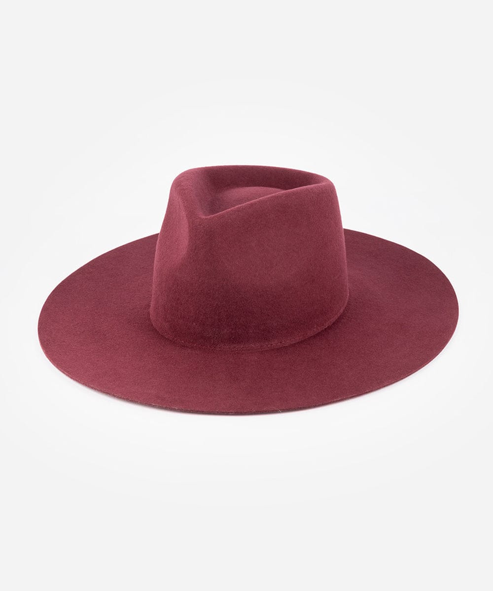 Wesley Wide Brim Fedora Women's Classic Felt Fedora Hat