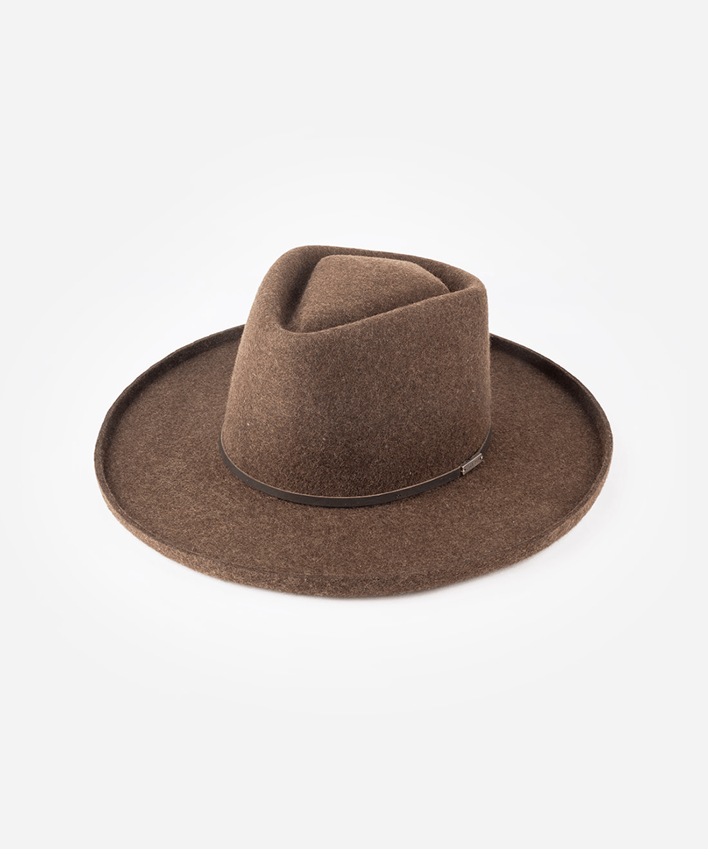 Lennon Pencil Brim Fedora | Stylish Wide Brim Felt Hat for Women