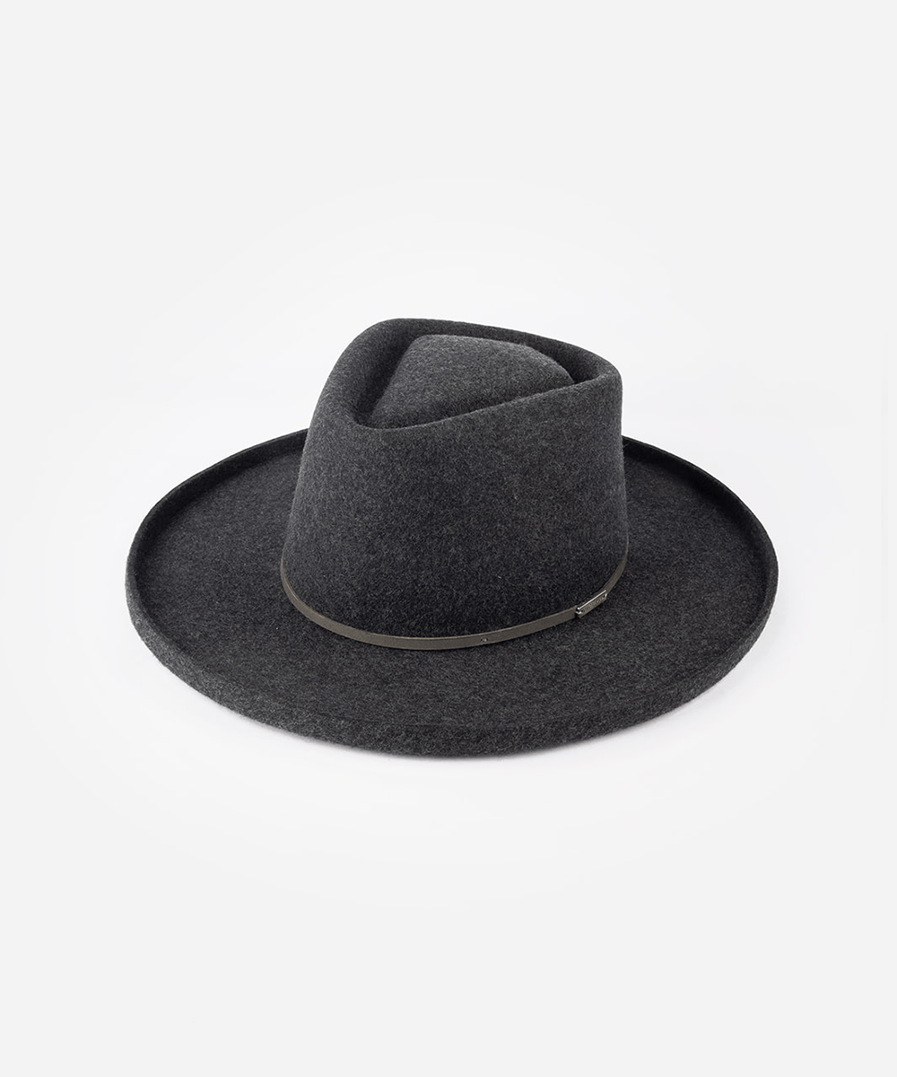 Lennon Pencil Brim Fedora | Stylish Wide Brim Felt Hat for Women