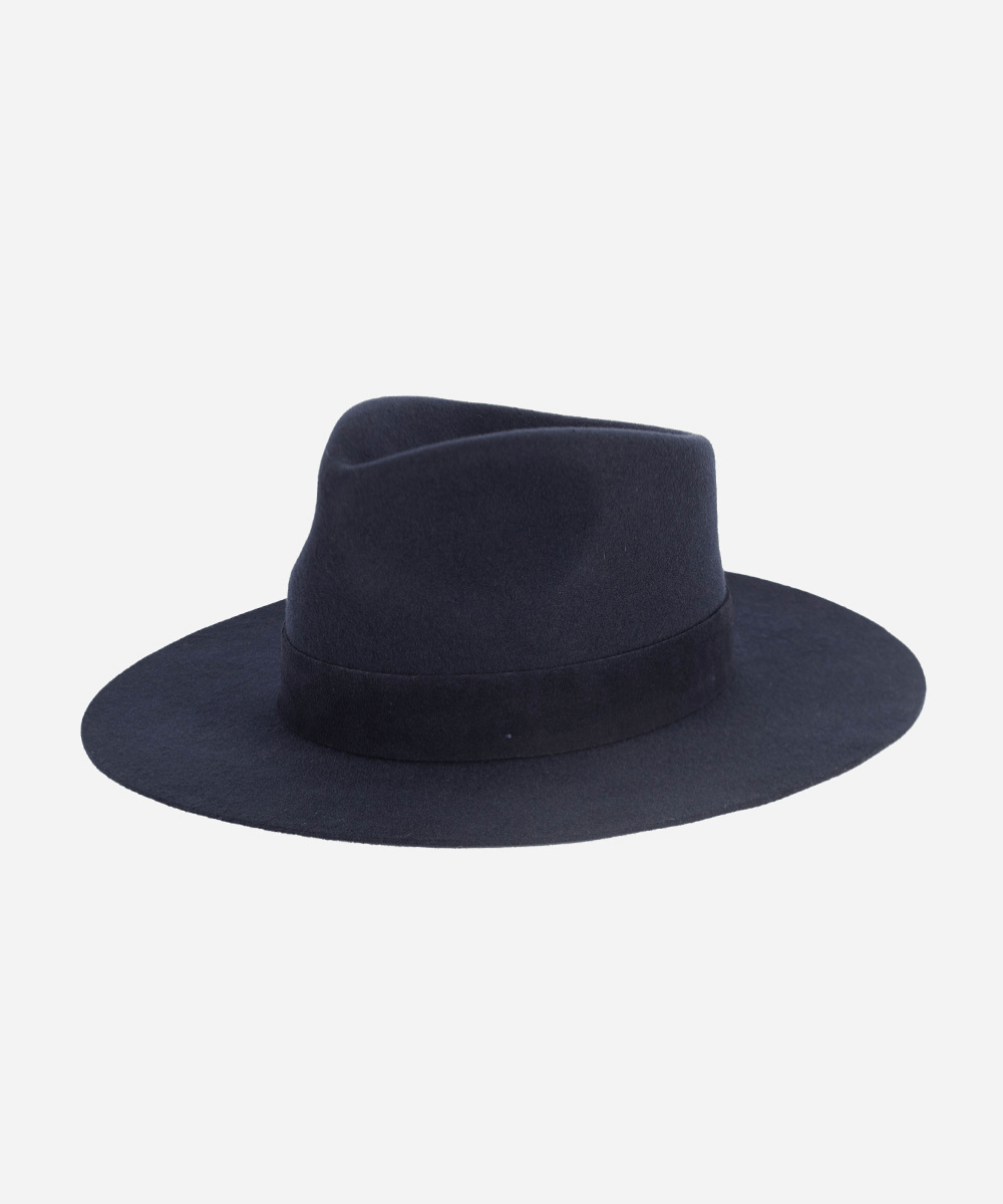 GIGI PIP navy  Wool Felt Wide-Brim Fedora Monroe Rancher Fedora | Women main image 2