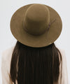 Gigi Pip felt hats for women - Rue Open Crown - classic open crown with a structured semi-wide brim [olive]