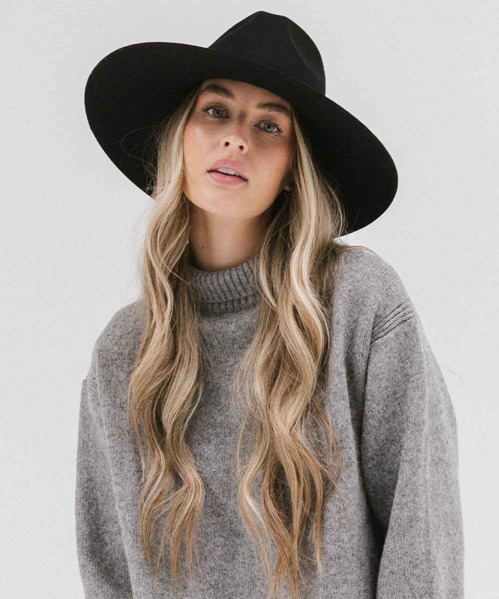 Brim Fedora Hat Black Broad Brimmed Hat Scottie Wide Brim Fedora