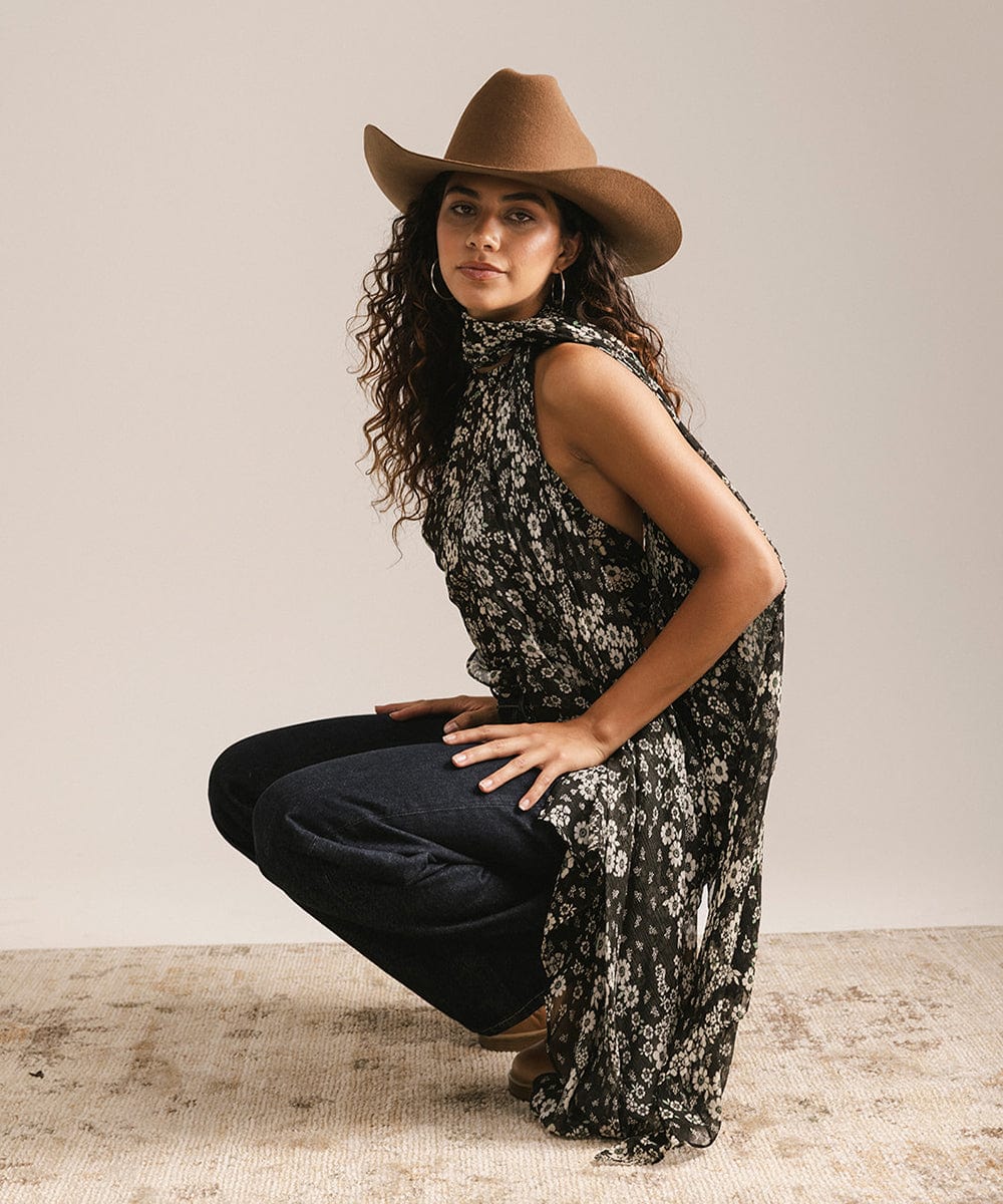 Teddy Cattleman Cowboy Hat Classic Western Wide Brim Cowgirl Hat