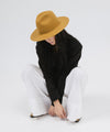 Gigi Pip felt hats for women - Wes Fedora - classic tall fedora crown with a stiff, flat brim [mustard]
