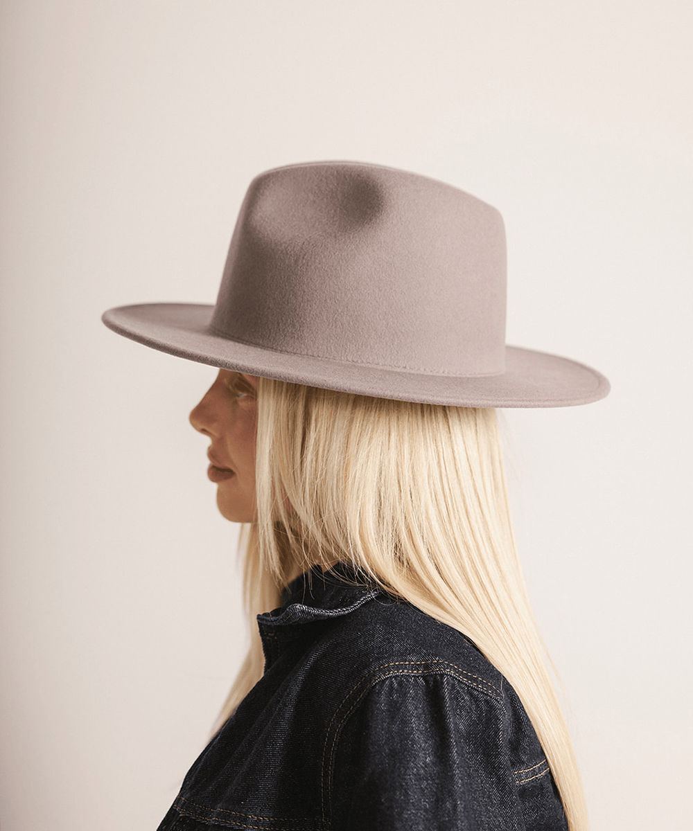 GIGI PIP Wes Tall Fedora Hat - Black with Custom Trims Wes Tall Fedora | Women main image 3
