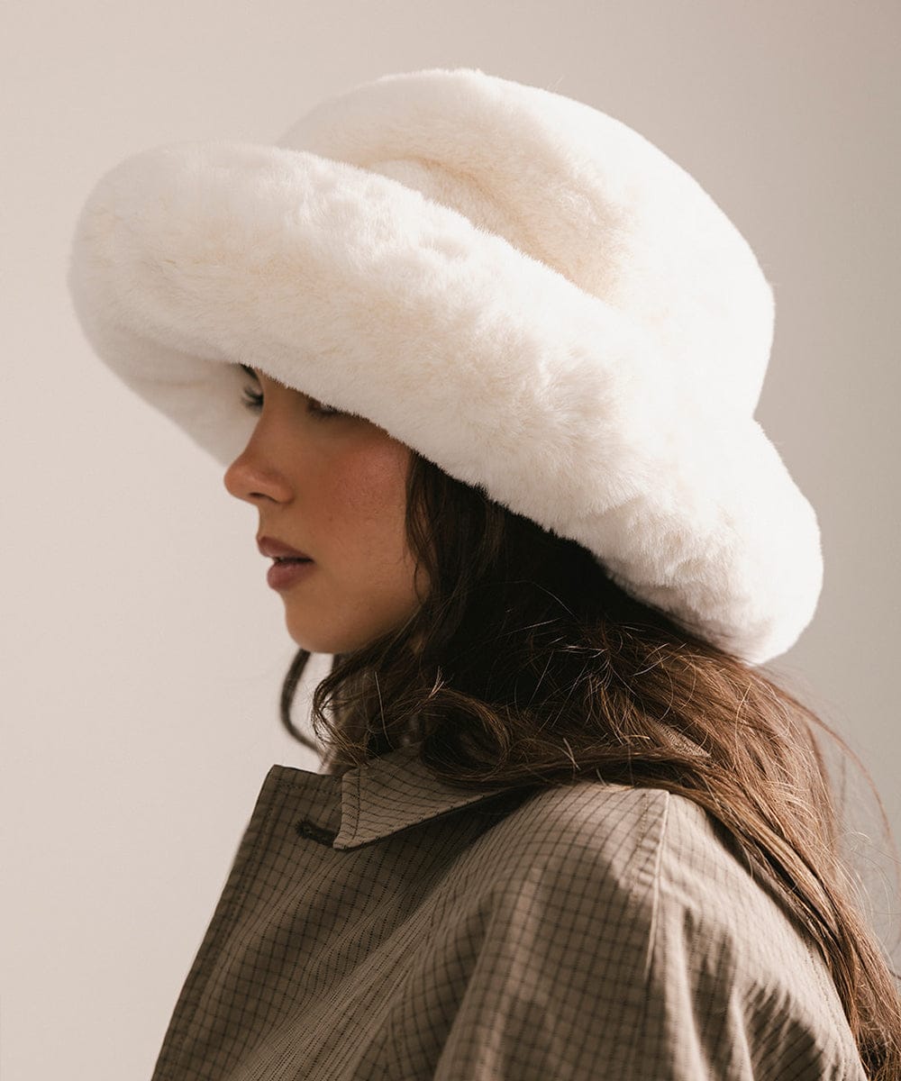 Parker Faux Fur Hat | Cozy & Stylish Women's Winter Bucket Hat