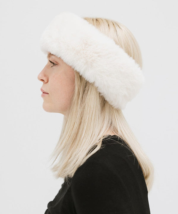 Faux Fur Headband Women\'s Winter Earwarmer Elastic Fluffy Polar Fleece Amazon.com: Fancylovesotio Womens Faux Fur Headband with  main image 4