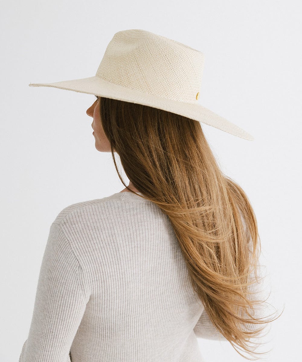 Meg Wide Brim Fedora | Panama Straw Fedora Sun Hat for Women