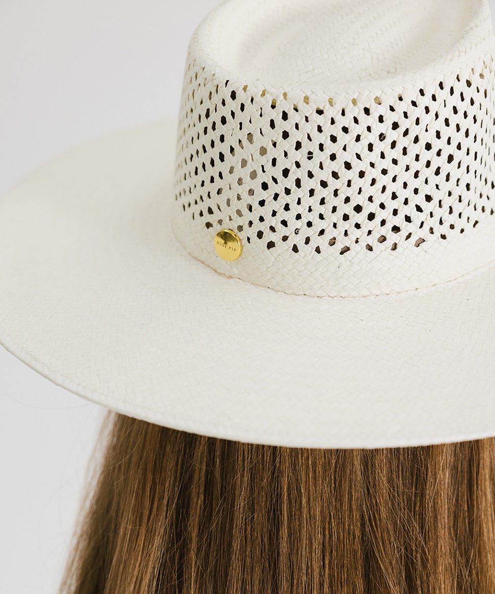 Nell Vented Fedora | Wide Brim Lightweight Paper Straw Hat  display picture 1