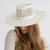Gigi Pip straw hats for women - Nell - 100% Paper straw style sun hat with a vented fedora crown + wide brim perfect for keeping cool by the pool. [natural white]
