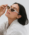 Gigi Pip sunglasses for women - Pamela Cat Eye Sunglasses - cat eye style women's sunglasses with acetate frame + polarized, dark tint lenses [grey]