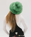 Gigi Pip winter hats for women - Parker Big Faux Fur Hat - oversized plush faux fur hat with features a satin lining for hair-safe styling [evergreen]